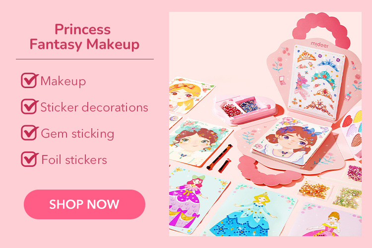 3-in-1 Dress Up Game Set: Princess Fantasy Makeup