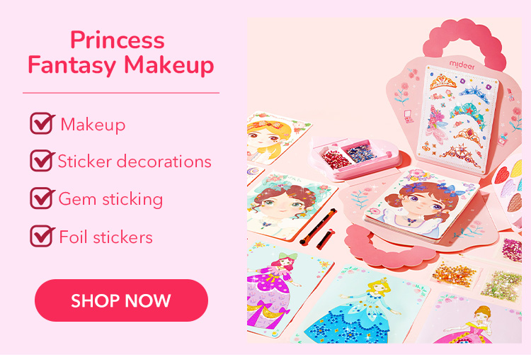 3-in-1 Dress Up Game Set: Princess Fantasy Makeup