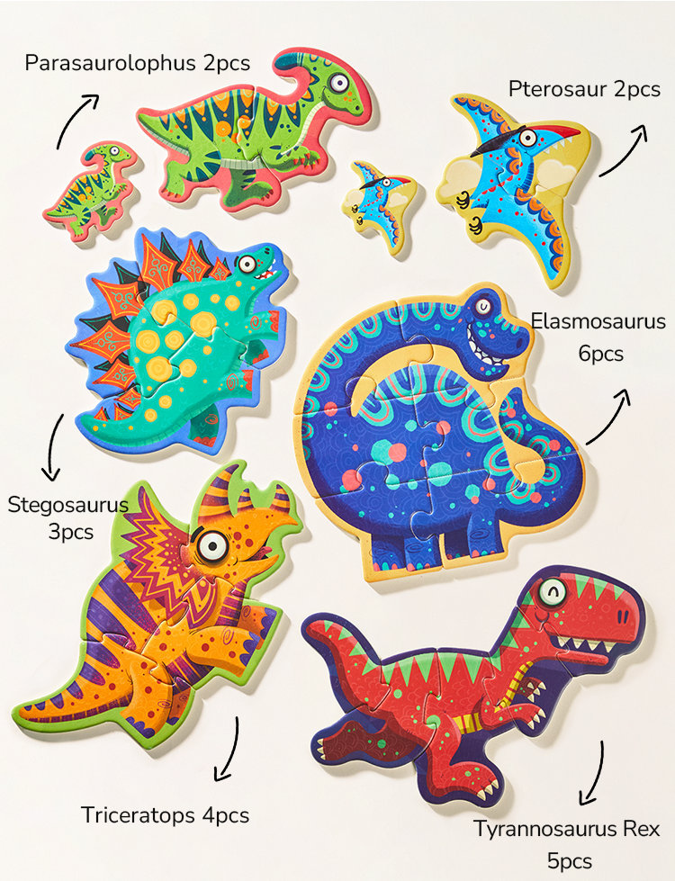 My First Artist Puzzle: Cute Dinosaurs